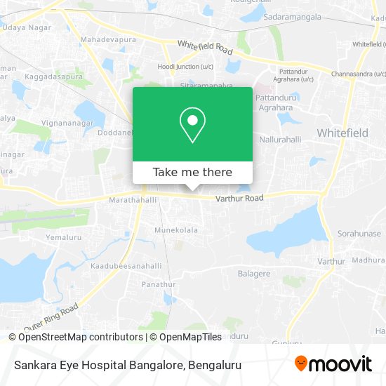 Sankara Eye Hospital Bangalore map
