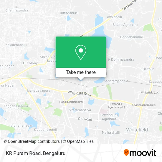 KR Puram Road map