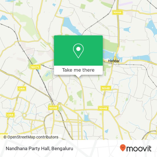 Nandhana Party Hall map