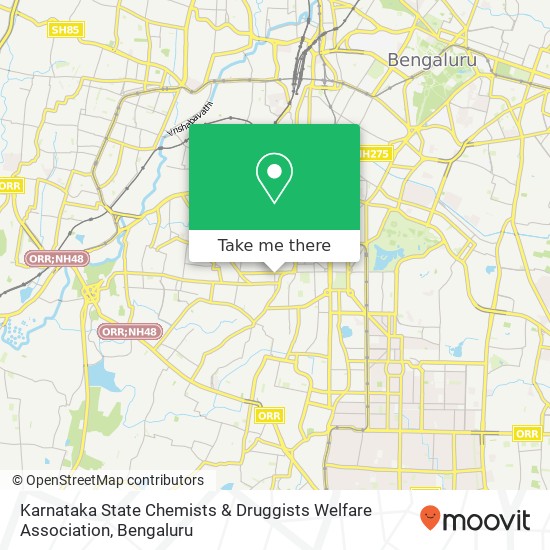 Karnataka State Chemists & Druggists Welfare Association map