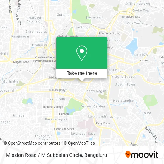 Mission Road / M Subbaiah Circle map