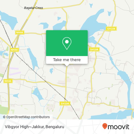 Vibgyor High~Jakkur map