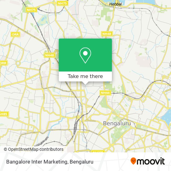 Bangalore Inter Marketing map