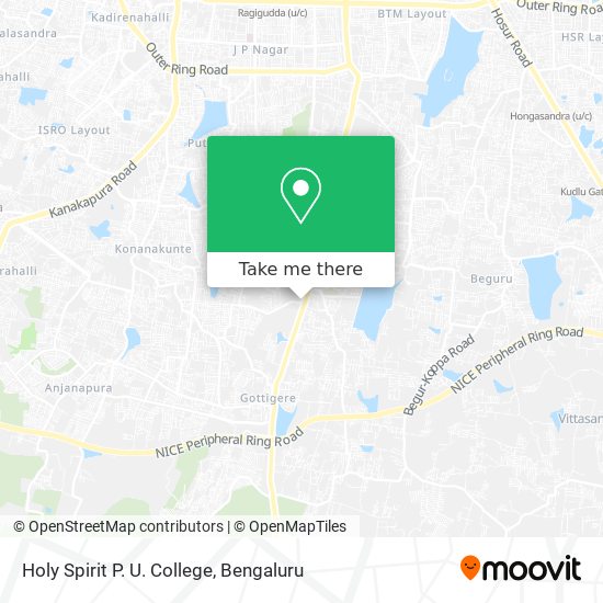 Holy Spirit P. U. College map