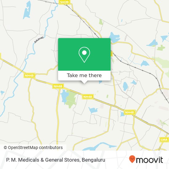 P. M. Medicals & General Stores map