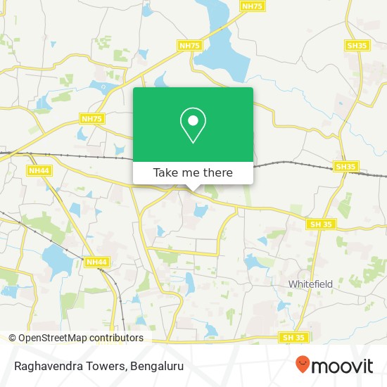 Raghavendra Towers map