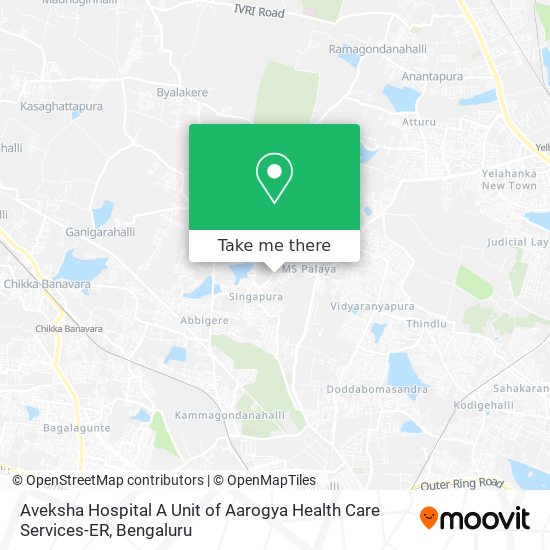 Aveksha Hospital A Unit of Aarogya Health Care Services-ER map