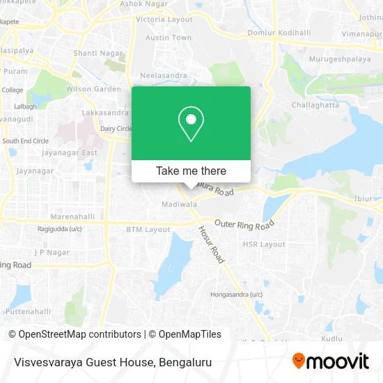 Visvesvaraya Guest House map