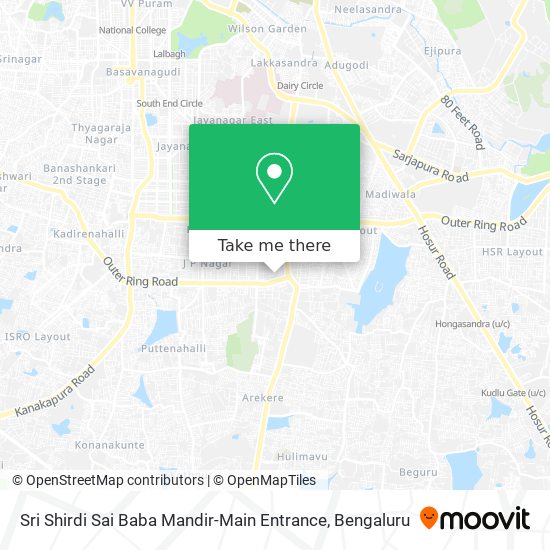 Sri Shirdi Sai Baba Mandir-Main Entrance map