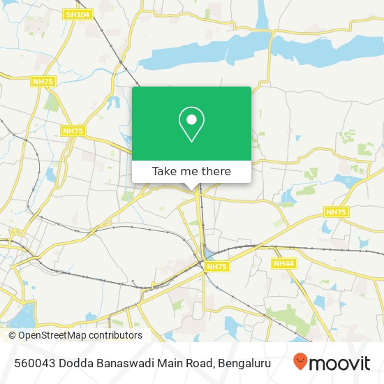 560043 Dodda Banaswadi Main Road map