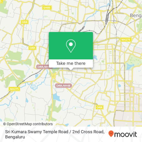 Sri Kumara Swamy Temple Road / 2nd Cross Road map