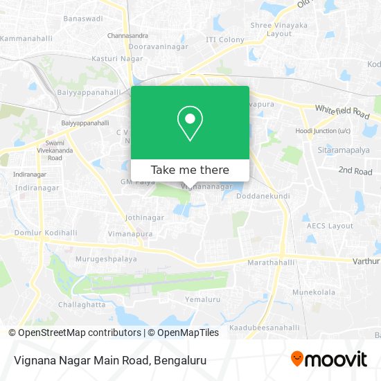 Vignana Nagar Main Road map