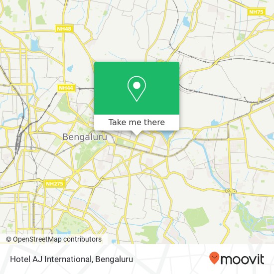 Hotel AJ International map