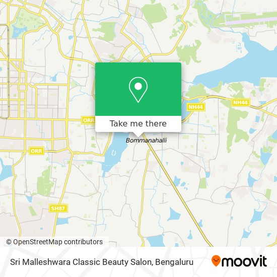 Sri Malleshwara Classic Beauty Salon map