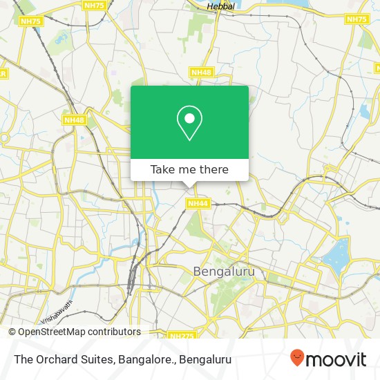 The Orchard Suites, Bangalore. map