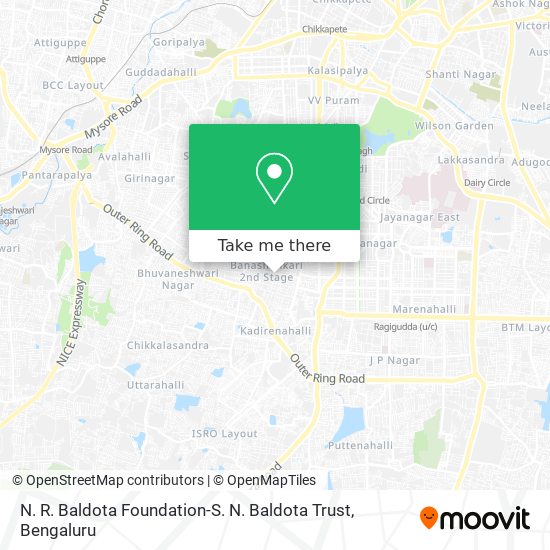 N. R. Baldota Foundation-S. N. Baldota Trust map