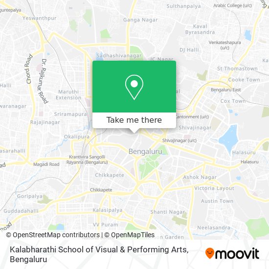 Kalabharathi School of Visual & Performing Arts map