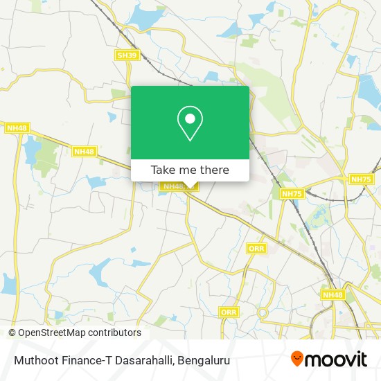 Muthoot Finance-T Dasarahalli map