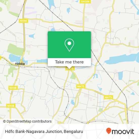 Hdfc Bank-Nagavara Junction map