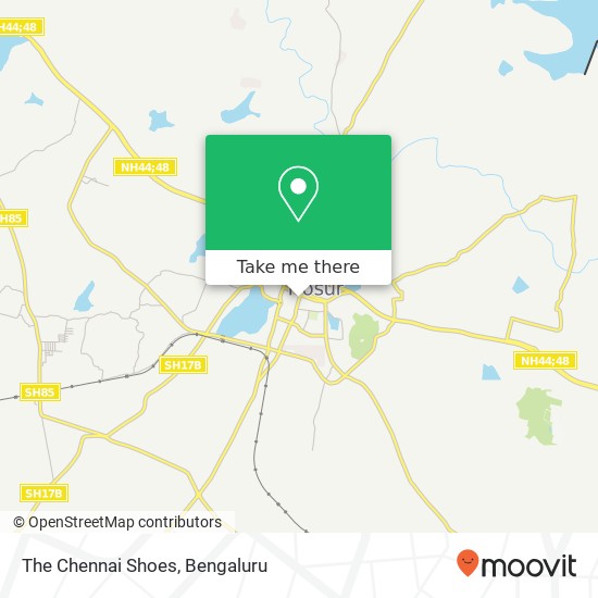 The Chennai Shoes map