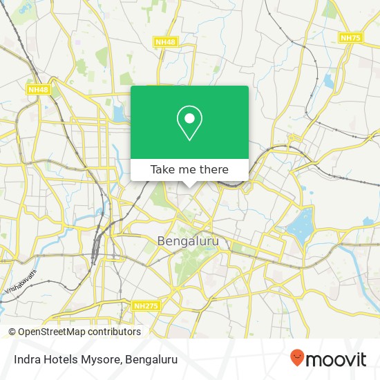 Indra Hotels Mysore map