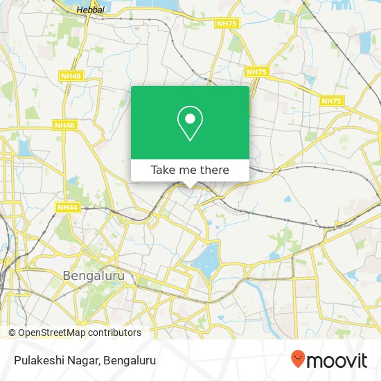 Pulakeshi Nagar map