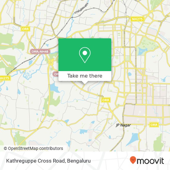 Kathreguppe Cross Road map