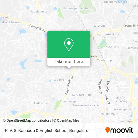 R. V. S. Kannada & English School map