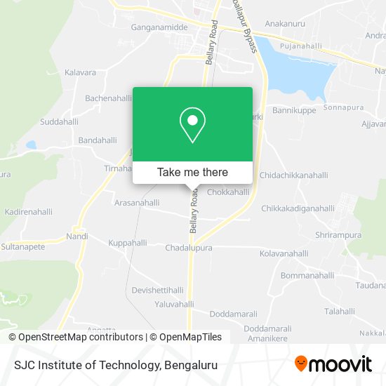 SJC Institute of Technology map
