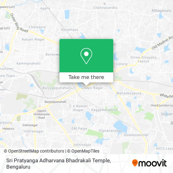 Sri Pratyanga Adharvana Bhadrakali Temple map
