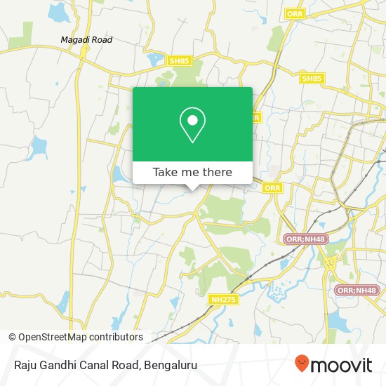 Raju Gandhi Canal Road map