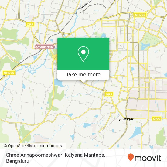 Shree Annapoorneshwari Kalyana Mantapa map