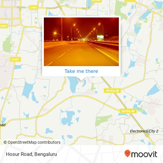 Hosur Road map