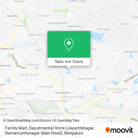 Family Mart, Depatmental Store (Jayanthinagar, Ramamurthynagar Main Road) map