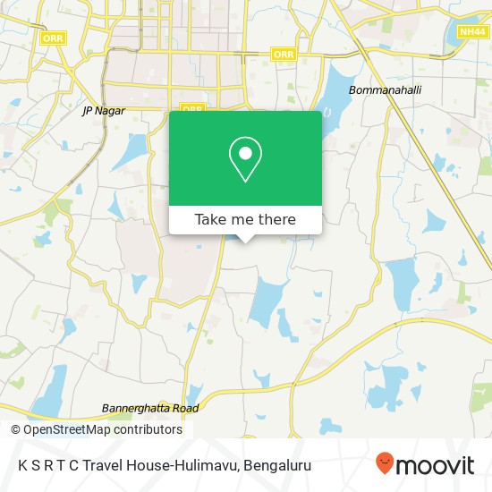 K S R T C Travel House-Hulimavu map