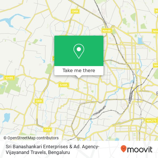 Sri Banashankari Enterprises & Ad. Agency-Vijayanand Travels map