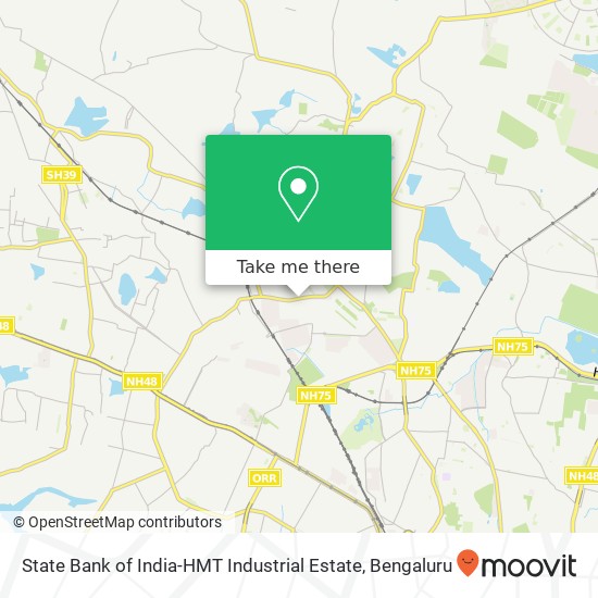 State Bank of India-HMT Industrial Estate map