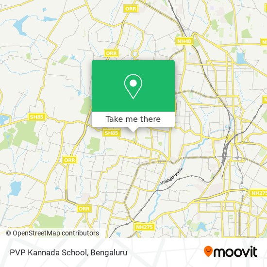 PVP Kannada School map