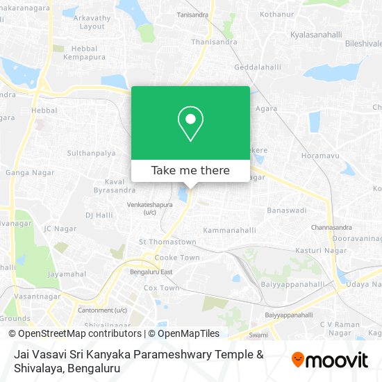 Jai Vasavi Sri Kanyaka Parameshwary Temple & Shivalaya map