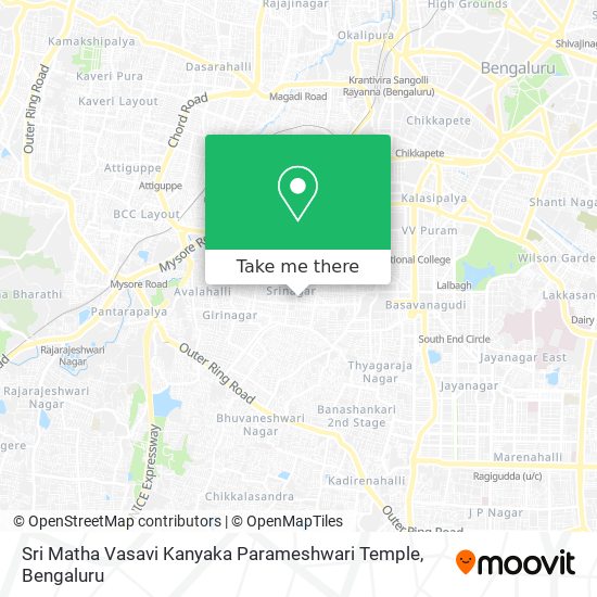 Sri Matha Vasavi Kanyaka Parameshwari Temple map