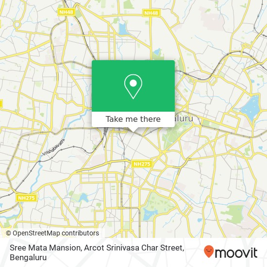 Sree Mata Mansion, Arcot Srinivasa Char Street map
