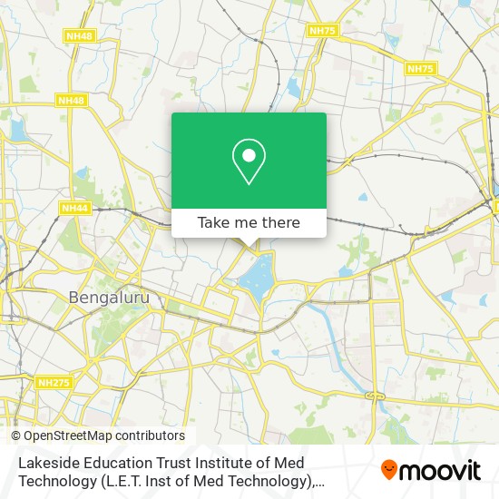 Lakeside Education Trust Institute of Med Technology (L.E.T. Inst of Med Technology) map