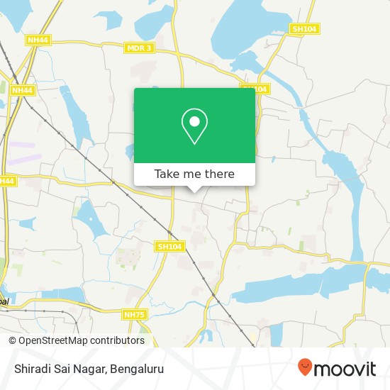 Shiradi Sai Nagar map