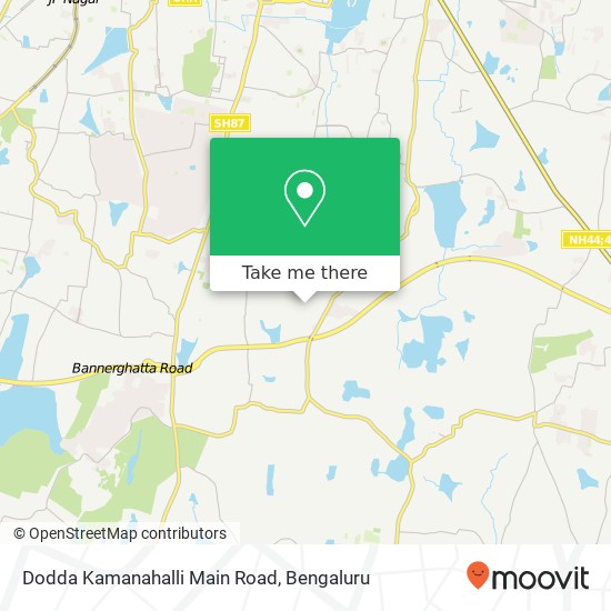 Dodda Kamanahalli Main Road map