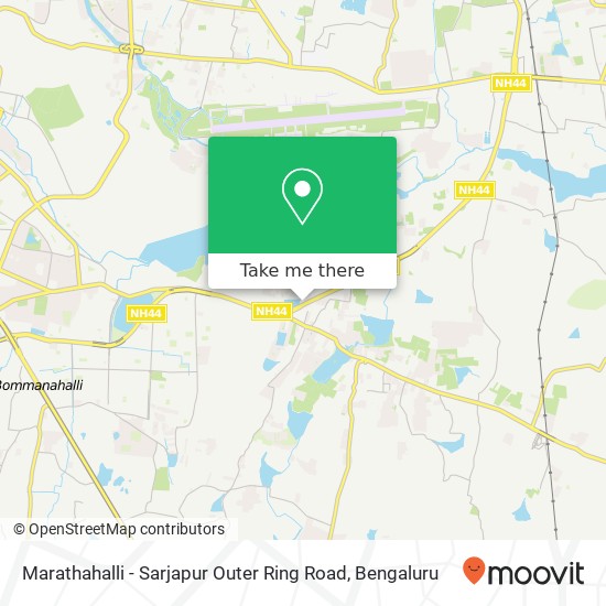 Marathahalli - Sarjapur Outer Ring Road map