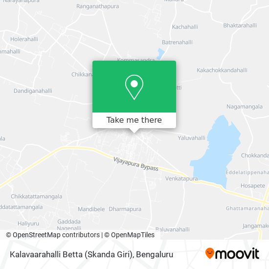 Kalavaarahalli Betta (Skanda Giri) map