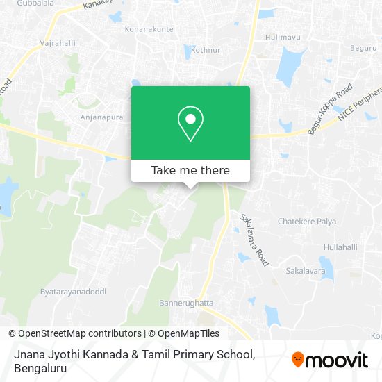 Jnana Jyothi Kannada & Tamil Primary School map