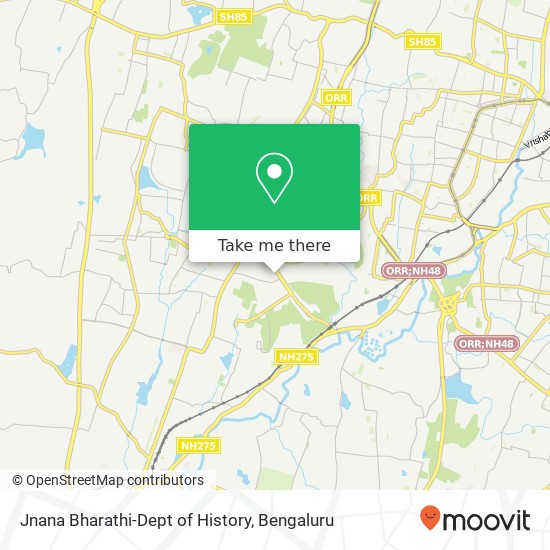 Jnana Bharathi-Dept of History map