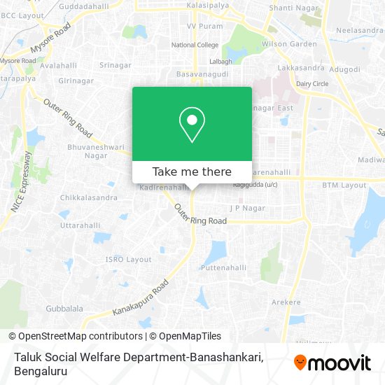 Taluk Social Welfare Department-Banashankari map
