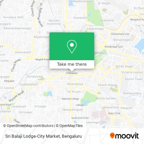 Sri Balaji Lodge-City Market map